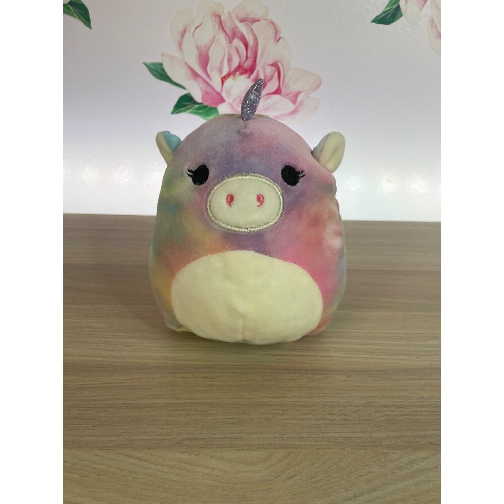 Kellytoy Squishmallow 5" Esmeralda Rainbow Unicorn Mini Plush
